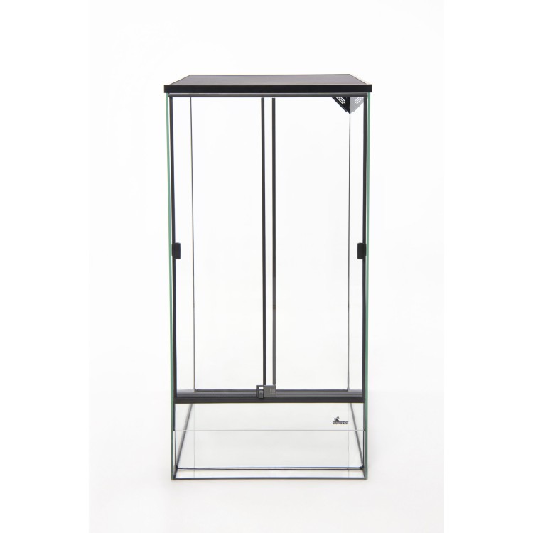 Terariu inalt sticla Diversa 45x45x60 cm Black - imagine 8